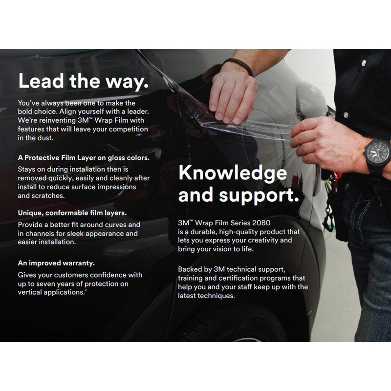 Rvinyl 3M 2080 Series G212 Gloss Black Metallic Dual Cast