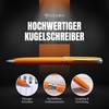 Gíabo High Quality Orange Stainless Steel Ballpoint Pen with Chrome