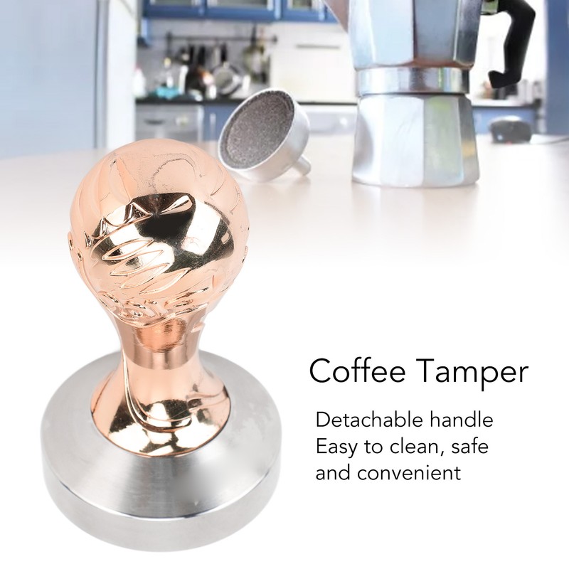 Coffee Tamper 58mm Handle Stainless Steel Ergonomic Coffee Press Tamper