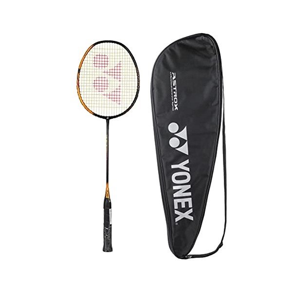 YONEX ASTROX Smash Graphite Badminton Racquet with Full Cover, G5 (Black Clear Orange)