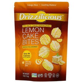 Drizzilicious Lemon Cake Bites Mini Rice Cakes, 4 OZ