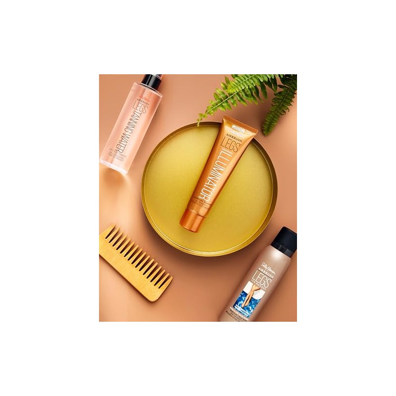 Sally Hansen Airbrush - Iluminador de piernas, Brillo dorado, 1