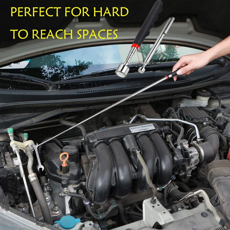 2 Pcs Telescoping Magnet Pick up Tools Include 20 lb