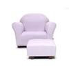 KEET Roundy Child Size Chair with Microsuede Ottoman, Lavender, Ages