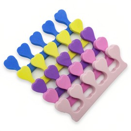 Professional Nail Finger Separator for Toes & Fingers - High-Density Sponge Grippers Prevent Smudging, Reusable Manicure/Pedicure Tool with Flexible Design for Home Salon & Nail Art Beginners 12PCS