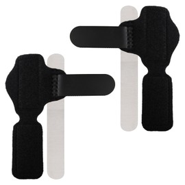 Toe Straightener, Pack of 2 Toe Straighteners, Toe Straighteners for Hammer Toes, Bunion Corrector, Big Toe Separator for Fracture Recovery, Black