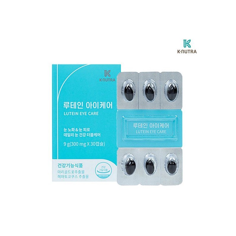 K-nyutra 케이뉴트라 루테인 아이케어 아스타잔틴 300mg x 30캡슐 Knutra Lutein