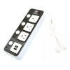 bossco.fc Barra Multicontacto Extencion 3 Enchufes Interruptor Con Usb
