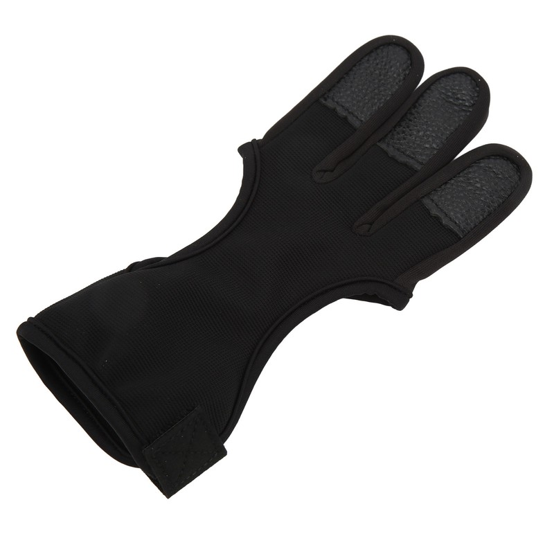 Bow Arrow Finger Guard Competition Archery 3 Fingers Glove Adjustable