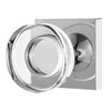newliplace Polished Chrome Passage Door Knobs Interior, Crystal Glass Passage