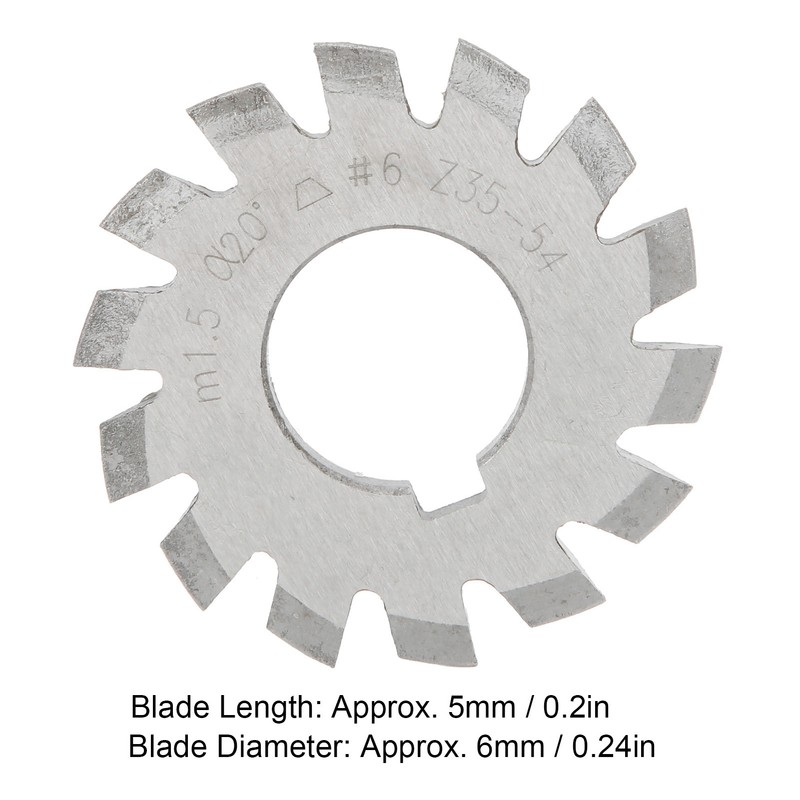 8Pcs Gear Cutter High Speed Steel Cutting Tool Industrial Supplies
