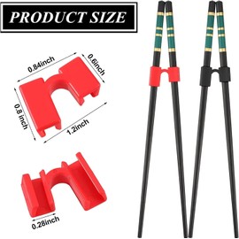 Chopsticks Helpers Training Chopstick Hinges Connector Chinese Chopstick Helpers, 10Pcs Chopstick Helpers Training Chopsticks Hinges Connector Plastic Training Chopsticks,Training Chopstick Helpers