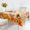 Unibyby Thanksgiving Tablecloth Rectangle 60 x 104 Inch, Turkey Pumpkins