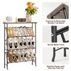 JZM Shoe Rack Storage, Narrow 4 Tier Metal Shoe Storage