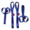 Qty 4-1 inch X 18 inch Blue Soft Tie Loops