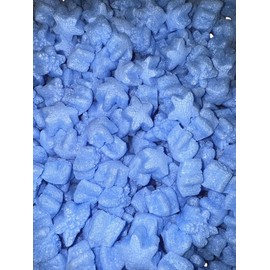 FunPak Plant Based Biodegradable Packing Peanuts 1.5 cu ft Bag Compostable (Blue Stars)