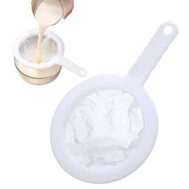 Nylon Ultra-Fine Mesh Strainer, Mesh Plastic Tea Strainer with Hole Hanging, Kitchen Sieve Food Strainer for Soy Milk,Tea,Juice,Coffee,400 Mesh Filter Strainer