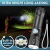 NAKCNM 2 Pack USB Rechargeable Flashlights Mini Handheld Pocket Super