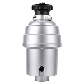 DYTesa 3/4 HP Garbage Disposer, Continuous Feed, Anti-Jam Stainless Steel Food Waste Grinding System, EZ Connect, for Kitchen Sinks, Power Cord Included, Silver