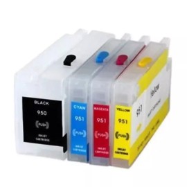 Printerworld 4PK Refillable ink kit cartridge for HP 950 951 Officejet Pro 8100 8620 8610 New