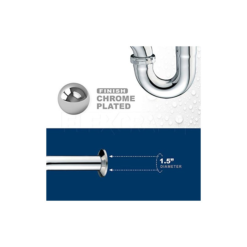 Highcraft 34I34 Trap with Box Escutcheon, Plug, for Tubular Drain