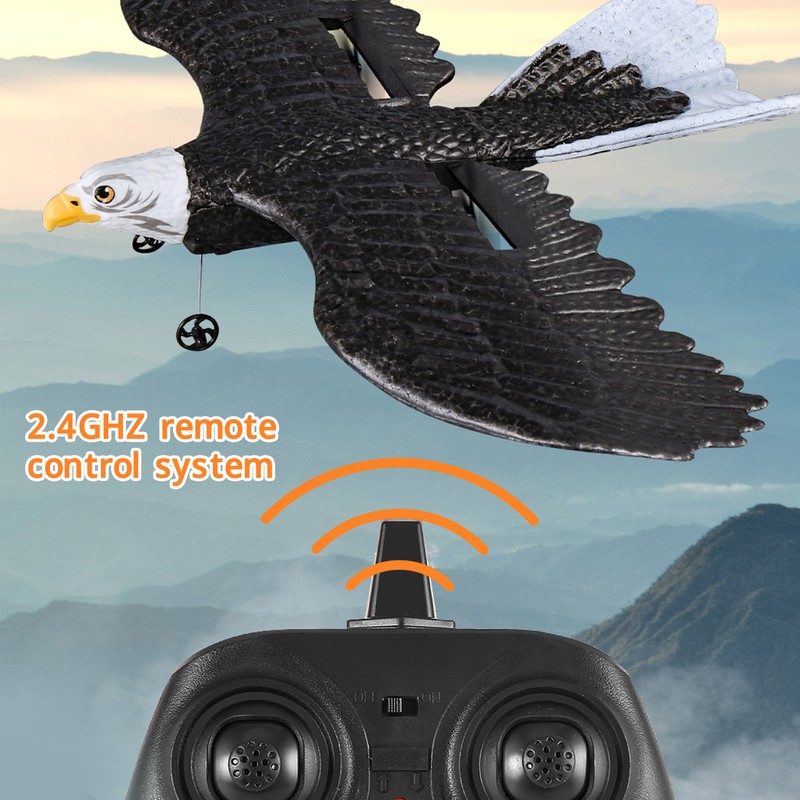 Bird Plane Toy 2 Channels Broken Resistant Remote Control Bird
