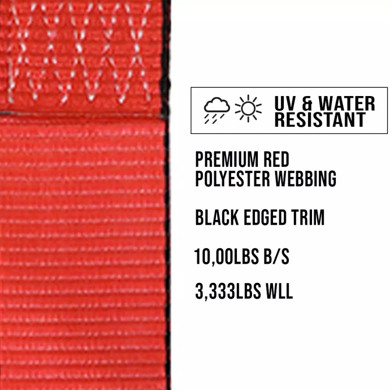 Boxer Tools Axle Straps 4 Pack 36" - 10,000lb Car