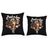 Funny - Peek-a-boo - Dachshund Throw Pillow