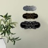 Designer Please Flush Toilet Paper Only Sign (Black Gold) -