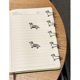 Cute Paper Clips, 60 PCS Dachshund Dog Shaped Paper Clips Animal Bookmarks Clips, Assorted Colors, Fun Office Gifts for Women Men Coworkers Teachers Students Girls Boys Dog Lovers