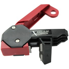Accuform STOPOUT 120/240 Circuit Breaker Lockout (Double Pole) Bar Clamp, 1.5" x 3.33" x 1.75", Red, KDD161