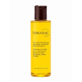 Terramar Aceite para Cabello 3 en 1 con Extractos de Argán, Macadamia y Mono de Tahití, 98 ml                                                         
