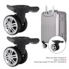 Suitcase Casters, 1 Pair Suitcase SwivelCasters Repalcement Double Row Wheels