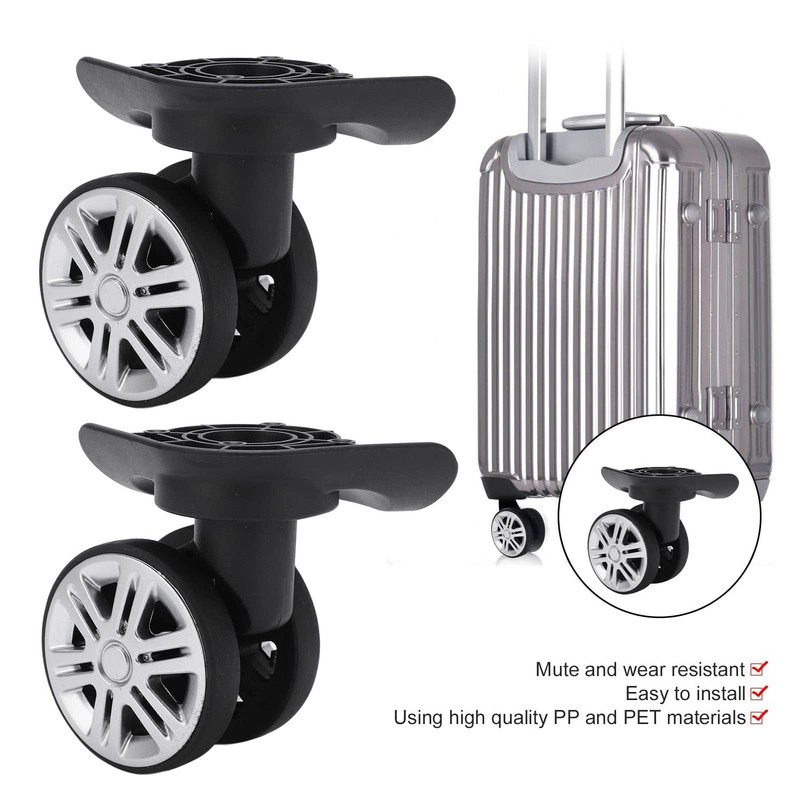 Suitcase Casters, 1 Pair Suitcase SwivelCasters Repalcement Double Row Wheels