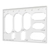 Elliptic Inlay Router Jig Template Tool Oval Key Inlay Decorative