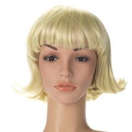 Stargazer Synthetic Hair Medium Length Wig"Terry" with Inner Adjustment For Cosplay & Fancy Dress In Blonde, Blonde