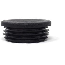 Design61 4 Lamellar Plugs for Round Pipes Diameter 52-54 mm Black