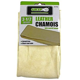 Chamois véritable en Cuir 3-1/2 pi. carré 100% huile de morue tannée