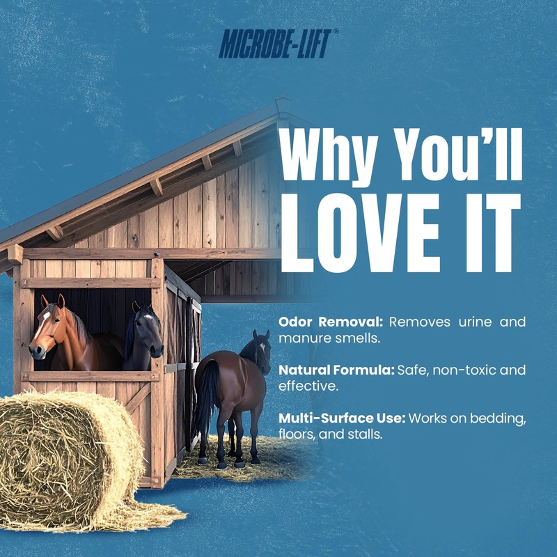 Microbe-Lift Horse Manure & Urine Eliminator – 1 Gallon –