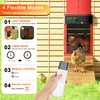 ZenxyHoC Chicken Coop Door Solar Powered with Programmable Remote Control,