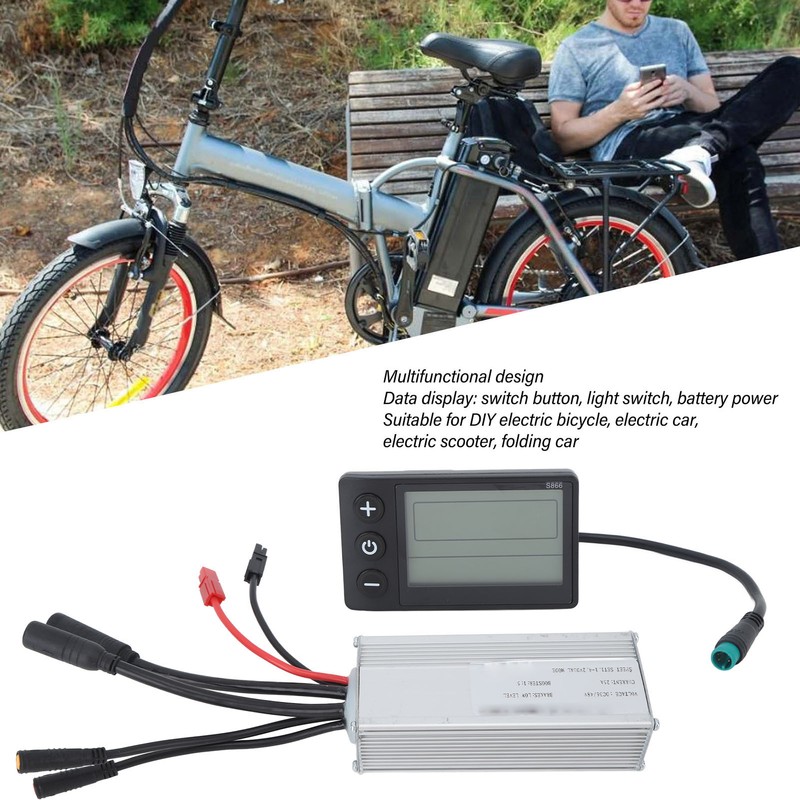 Electric Bike Conversion Kit 25A Controller Waterproof Instrument Control Panel