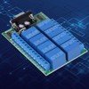 Famus 12V 8-Channel DB9 RS 232 Relay Module Remote Control