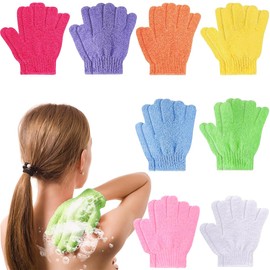 16 Stück Peelinghandschuh, Peeling-Handschuhe Exfoliating Gloves für Körper und Gesicht Massage Handschuh Peeling Waschhandschuhe für Frauen Dusche Spa Massage