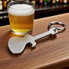 Stainless Steel Bottle Opener Keychain Guitar Shaped Beverage Opener Key
