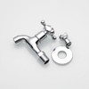 Chrome Brass Wall Mounted Balcony Mop Sink Faucet Brass Single