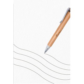 20 Pieces Bamboo Retractable Ballpoint Pen Black Ink 1 mm Office Products Pens Bamboo Ballpoint Pen Wood Ballpoint Pens