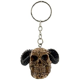 Grindstore 3D Skull-Assorted Designs Keyring, Metal, Mixed, Height 3-3.5cm Width 2.5-4cm