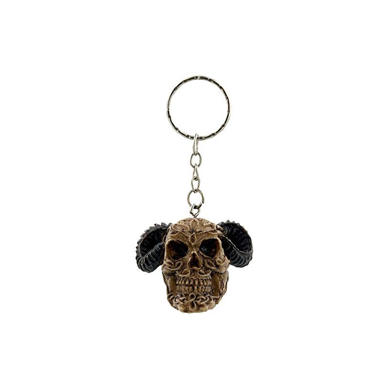 Grindstore 3D Skull-Assorted Designs Keyring, Metal, Mixed, Height 3-3.5cm Width