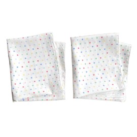 Homy Pattern, Made in Japan, Bathing Gauze, Baby, 13.4 x 29.5 inches (34 x 75 cm), 2 Ply, 2 Layers, For Babies, Newborns, Gauze, Bath Towel, Gauze Towel, Baby Gauze (Star Pattern (White x Colorful))