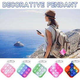 BicMan Veggicy 39 Mini Llavero para aliviar el estrés, Juguetes de Mano, Mini Juguete para presionar, Llavero para niños y Adultos, Mini Juguetes sensoriales para presionar Burbujas